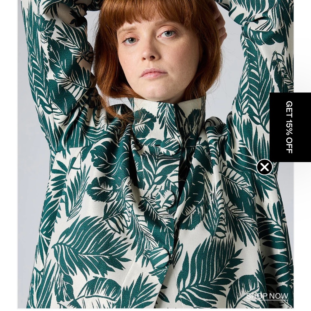 Ruti Here for the Drama jacquard coat dress size S